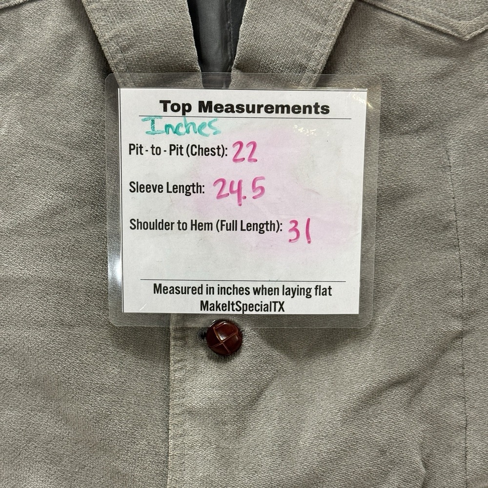 VTG Levi's‎ Western Wear Blazer Jacket 44R Gray Ranchcore Americana Sport Coat - Picture 4 of 11